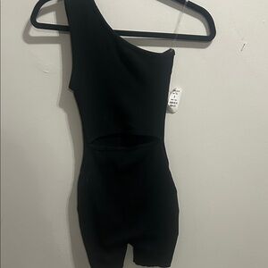 Elegant Black One-Shoulder Jumpsuit